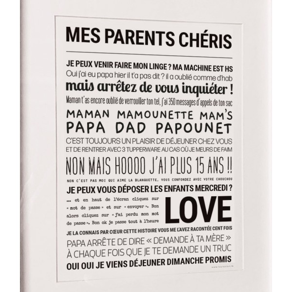 TOUT EST DIT Parents Chéris.