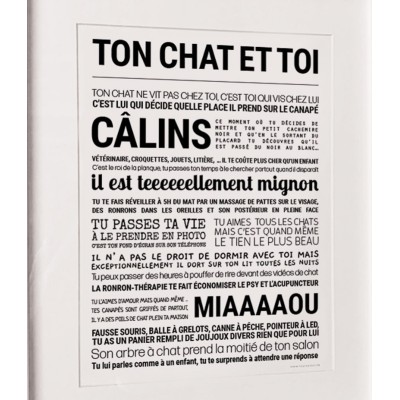 TOUT EST DIT Ton Chat et toi.