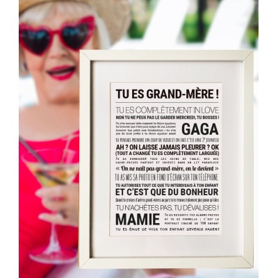 TOUT EST DIT Tu es Grand-Mère.