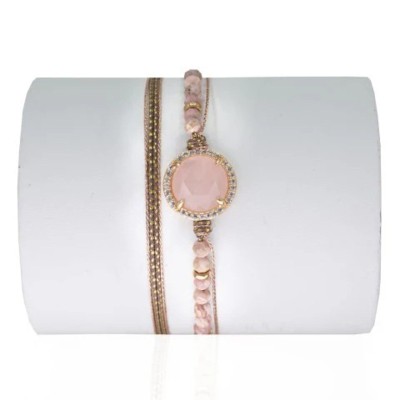 LOETMA Bracelet Elisa Quartz rose.