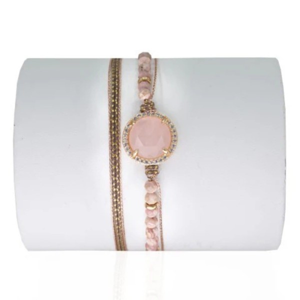 LOETMA Bracelet Elisa Quartz rose.