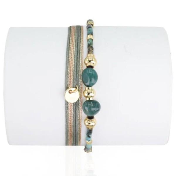 LOETMA Bracelet Elsa Agate mousse.