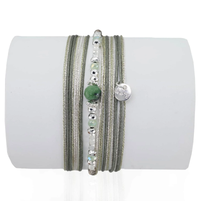 LOETMA Bracelet Silver Zoïsite. LOETMA Bracelet Silver Zoïsite.