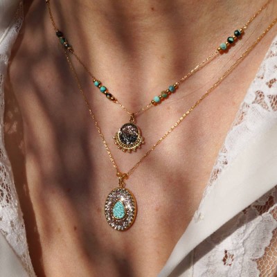LOETMA Collier Jasmine Pyrite.