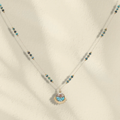 LOETMA Collier Jasmine Turquoise. LOETMA Collier Jasmine Turquoise.