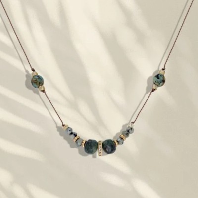 LOETMA Collier Nolita Zoïsite.