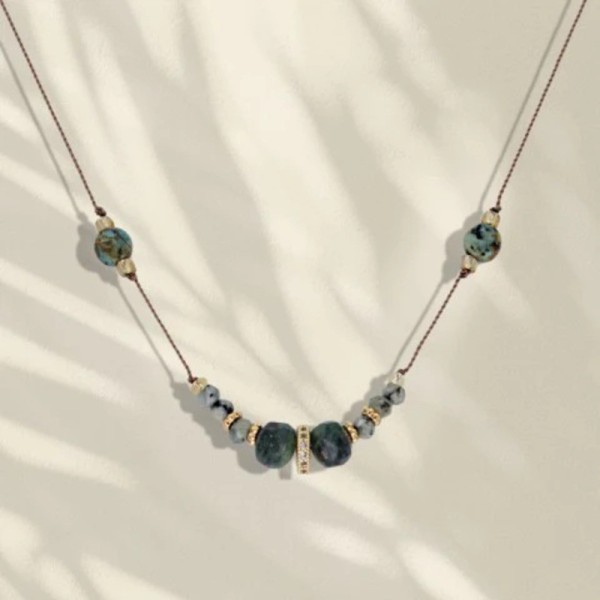 LOETMA Collier Nolita Zoïsite.