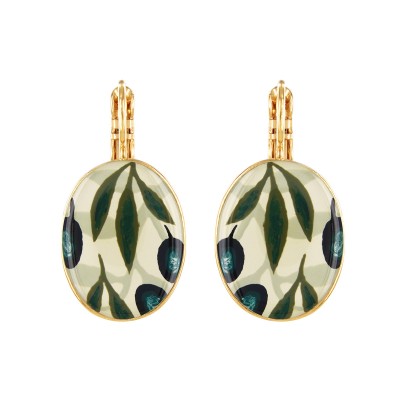 TARATATA bijoux Boucles Dormeuses Olive. TARATATA bijoux Boucles Dormeuses Olive.