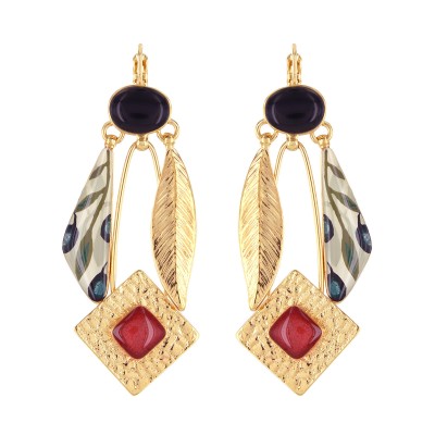 TARATATA bijoux Boucles Dormeuses Olive. TARATATA bijoux Boucles Dormeuses Olive.