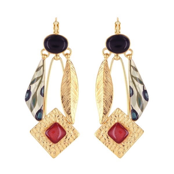 TARATATA bijoux Boucles Dormeuses Olive.