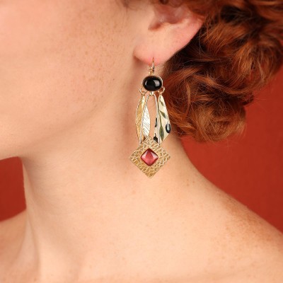 TARATATA bijoux Boucles Dormeuses Olive. TARATATA bijoux Boucles Dormeuses Olive.