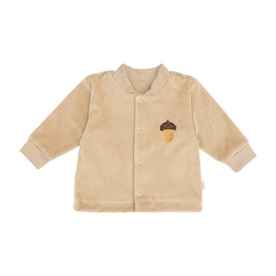 WOOLY ORGANIC - Veste en velours brodé - Savane WOOLY ORGANIC - Veste en velours brodé - Savane