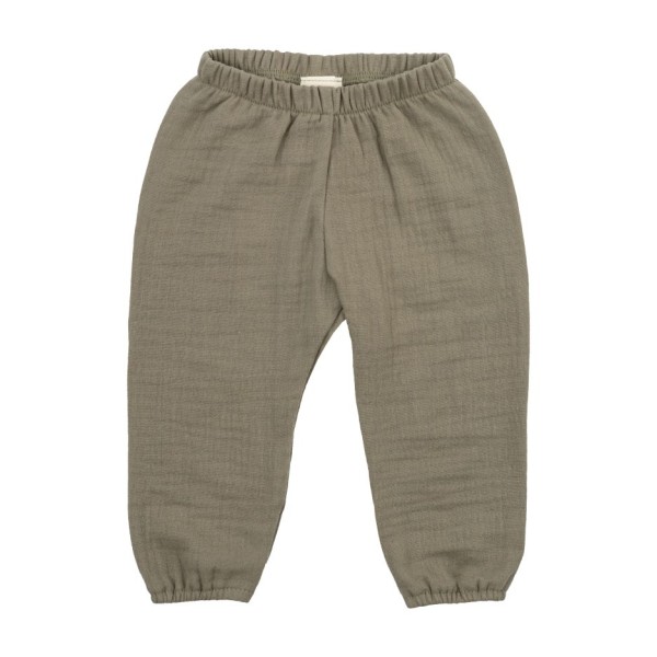WOOLY ORGANIC - Pantalon en mousseline - Tea Leaf