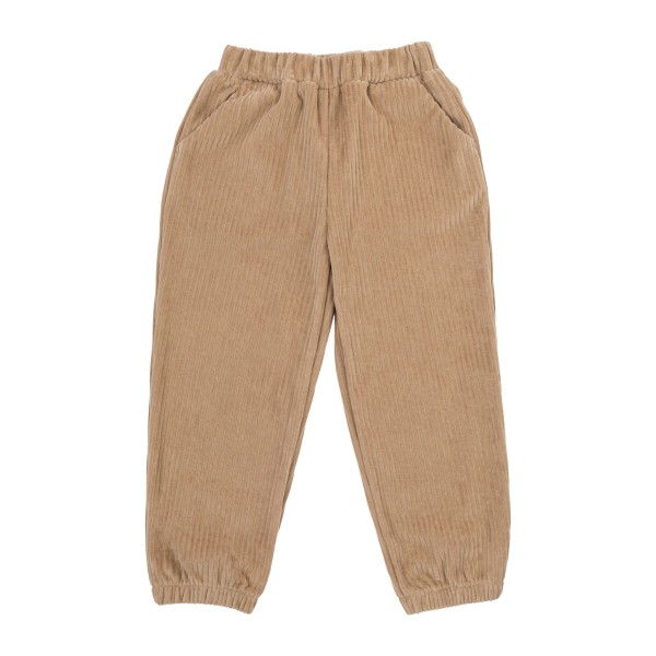 WOOLY ORGANIC - Pantalon en velours - Stucco
