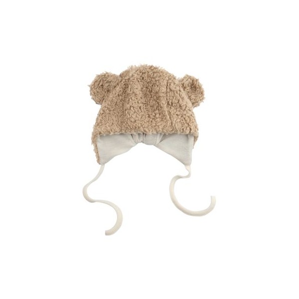 WOOLY ORGANIC - Bonnet en peluche avec oreilles teddy - Savannah