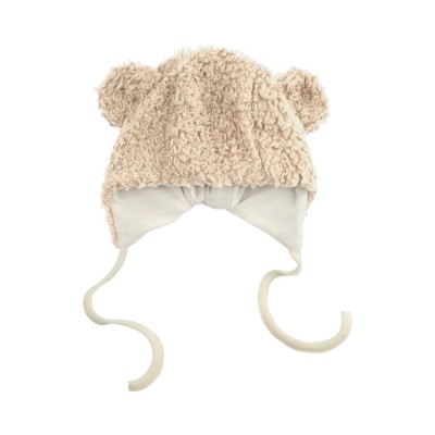 WOOLY ORGANIC - Bonnet en peluche avec oreilles teddy - Smoke Gray WOOLY ORGANIC - Bonnet en peluche avec oreilles teddy - Smoke Gray