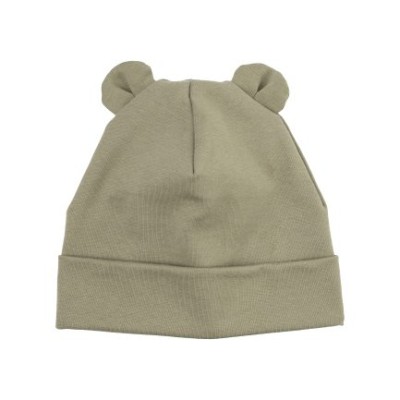 WOOLY ORGANIC - Bonnet avec oreilles Teddy - Tea Leaf WOOLY ORGANIC - Bonnet avec oreilles Teddy - Tea Leaf