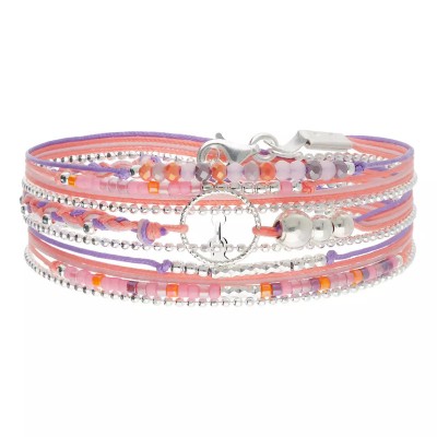 DORIANE Bijoux Bracelet Le Somptueux Rose Violet. DORIANE Bijoux Bracelet Le Somptueux Rose Violet.