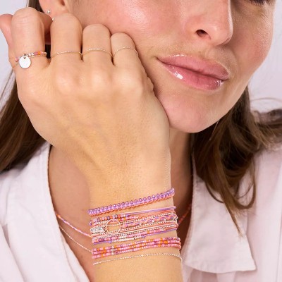 DORIANE Bijoux Bracelet Le Somptueux Rose Violet. DORIANE Bijoux Bracelet Le Somptueux Rose Violet.