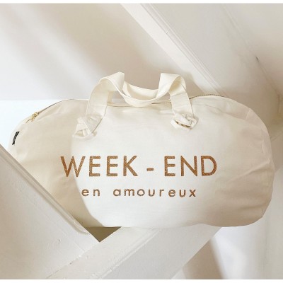 Marcel & Lily Sac polochon Week End en Amoureux Milk.
