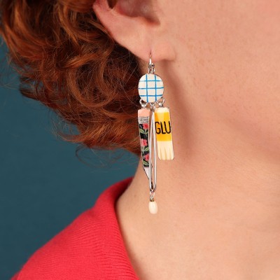 TARATATA bijoux Boucles Dormeuses Gomme. TARATATA bijoux Boucles Dormeuses Gomme.