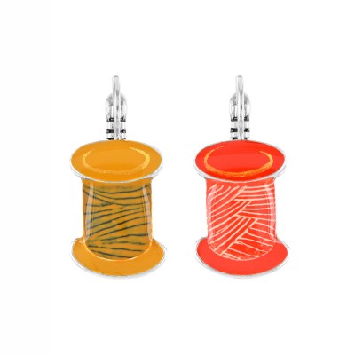 TARATATA bijoux Boucles Dormeuses Ruban. TARATATA bijoux Boucles Dormeuses Ruban.