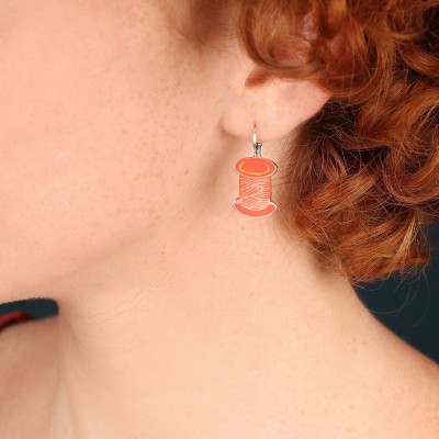 TARATATA bijoux Boucles Dormeuses Ruban. TARATATA bijoux Boucles Dormeuses Ruban.