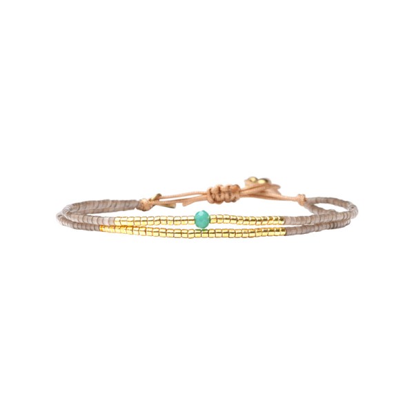 BELLE MAIS PAS QUE Bracelet Blue Ocean Ambre.