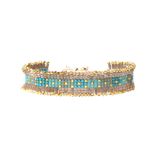 BELLE MAIS PAS QUE Bracelet Blue Ocean Iris.