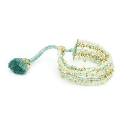 HOUSE OF TUHINA Bracelet Menthe. HOUSE OF TUHINA Bracelet Menthe.
