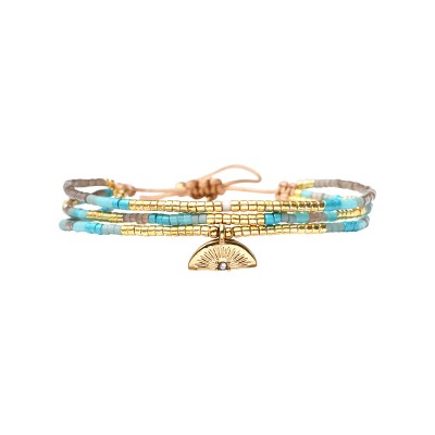 BELLE MAIS PAS QUE Bracelet Blue Ocean Clémence. BELLE MAIS PAS QUE Bracelet Blue Ocean Clémence.