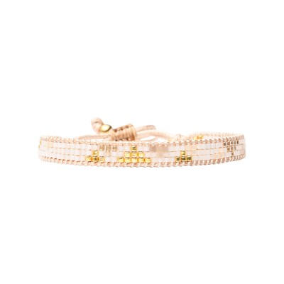BELLE MAIS PAS QUE Bracelet White Jasmin Célia. BELLE MAIS PAS QUE Bracelet White Jasmin Célia.