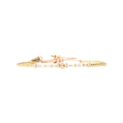 BELLE MAIS PAS QUE Bracelet White Jasmin Julia. BELLE MAIS PAS QUE Bracelet White Jasmin Julia.