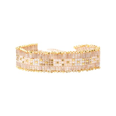 BELLE MAIS PAS QUE Bracelet White Jasmin Iris.