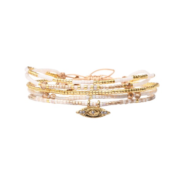 BELLE MAIS PAS QUE Bracelet White Jasmin Mila.