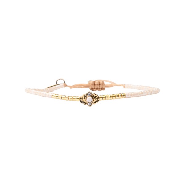 BELLE MAIS PAS QUE Bracelet White Jasmin Mathilde.