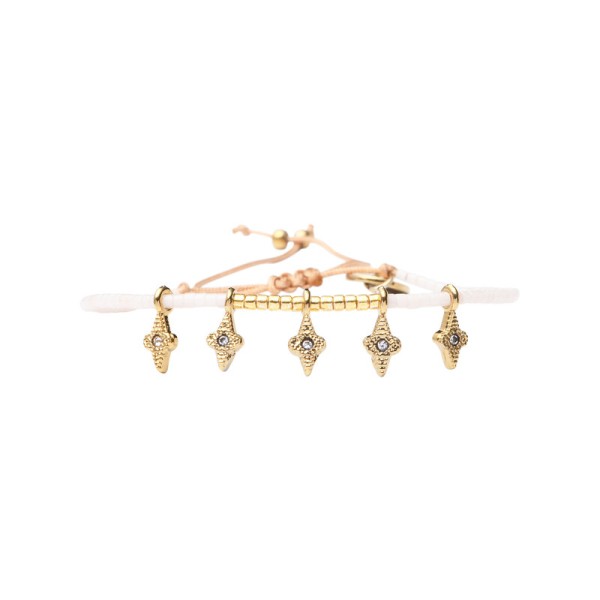 BELLE MAIS PAS QUE Bracelet White Jasmin Albane.