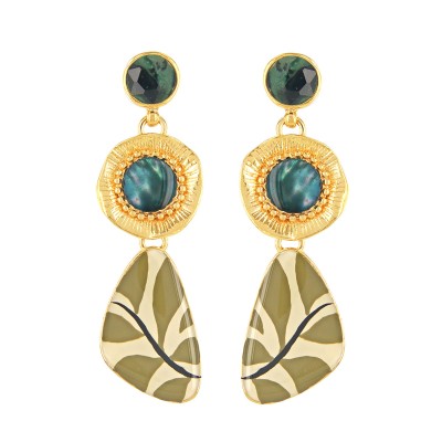 TARATATA bijoux Boucles d'oreilles Puces Zen. TARATATA bijoux Boucles d'oreilles Puces Zen.