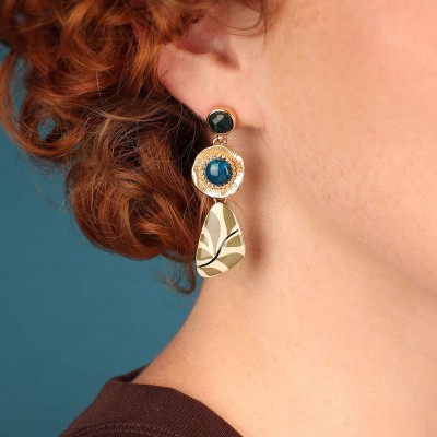TARATATA bijoux Boucles d'oreilles Puces Zen. TARATATA bijoux Boucles d'oreilles Puces Zen.