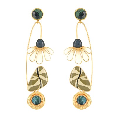 TARATATA bijoux Boucles d'oreilles Puces Zen. TARATATA bijoux Boucles d'oreilles Puces Zen.