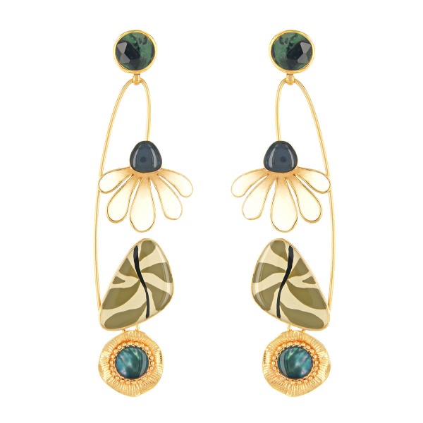 TARATATA bijoux Boucles d'oreilles Puces Zen.
