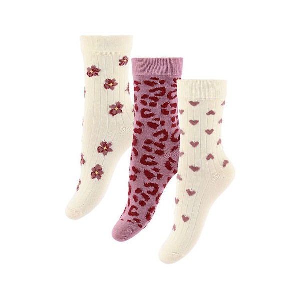 MINIPOP - Chaussettes en bambou X3 - Automn Anemone
