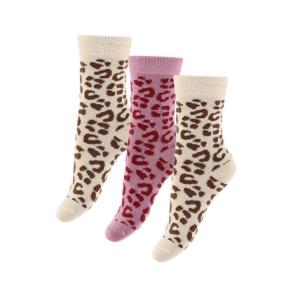 MINIPOP - Chaussettes en bambou X3 - Léopard