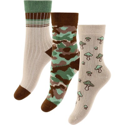 MINIPOP - Chaussettes en bambou X3 - Brown MINIPOP - Chaussettes en bambou X3 - Brown
