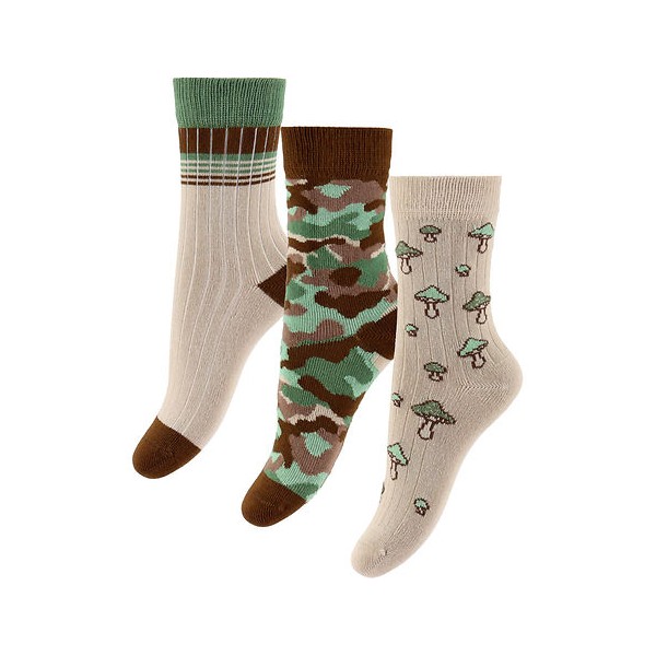 MINIPOP - Chaussettes en bambou X3 - Brown