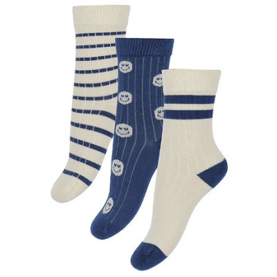 MINIPOP - Chaussettes en bambou X3 - Colbalt MINIPOP - Chaussettes en bambou X3 - Colbalt