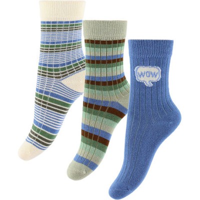 MINIPOP - Chaussettes en bambou X3 - Blue MINIPOP - Chaussettes en bambou X3 - Blue