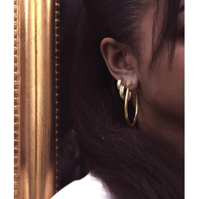 ZAG Bijoux Boucles d’oreilles Créoles Aliénora. ZAG Bijoux Boucles d’oreilles Créoles Aliénora.