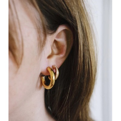 ZAG Bijoux Boucles d’oreilles Créoles Warhol. ZAG Bijoux Boucles d’oreilles Créoles Warhol.
