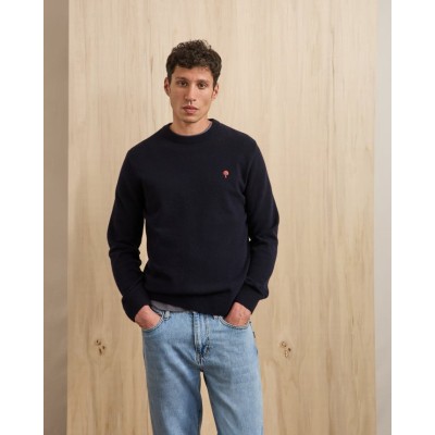 FAGUO - Pull en coton Marly - Marine FAGUO - Pull en coton Marly - Marine